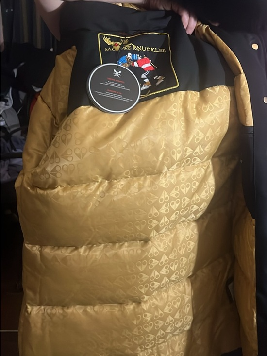 Moose Knuckles Jackets & Blazers - Moose Knuckles Men’s Gold Quilted Puffer with Black Accents